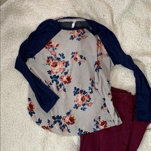 Flowing floral top